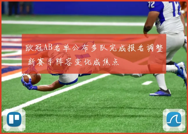 欧冠AB名单公布多队完成报名调整 新赛季阵容变化成焦点