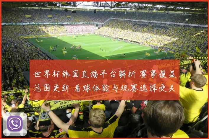 世界杯韩国直播平台解析 赛事覆盖范围更新 看球体验与观赛选择受关注